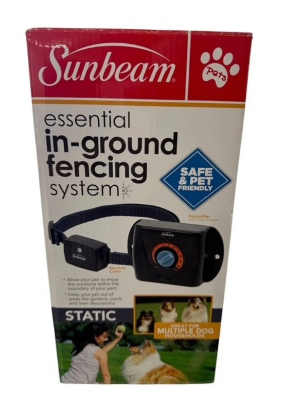Sunbeam Dog Essential In Ground Static Fencing System Static Collar Wired New